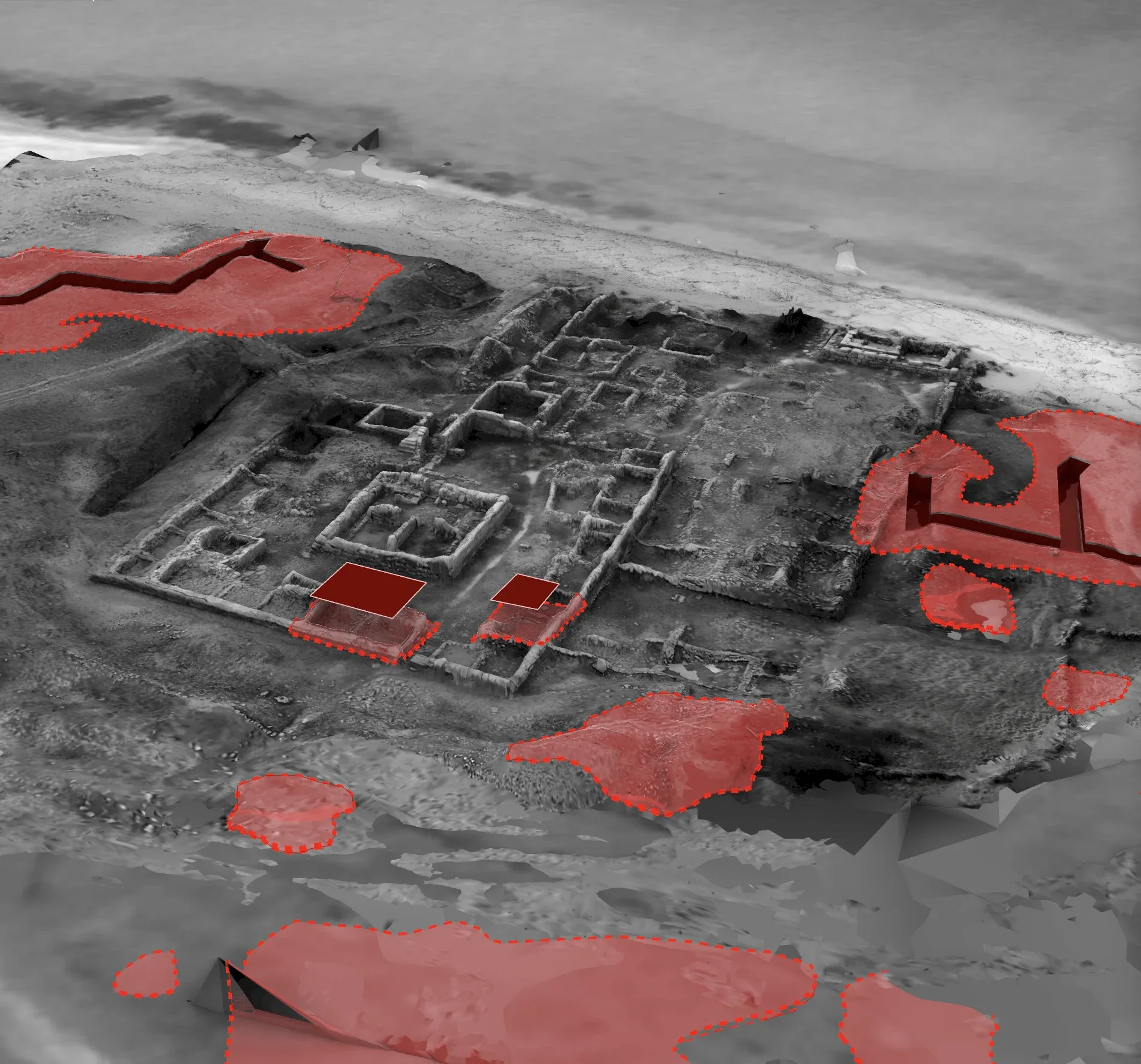 Military fortifications and damage at Beliaus Hillfort, © Center for Spatial Technologies, 2026